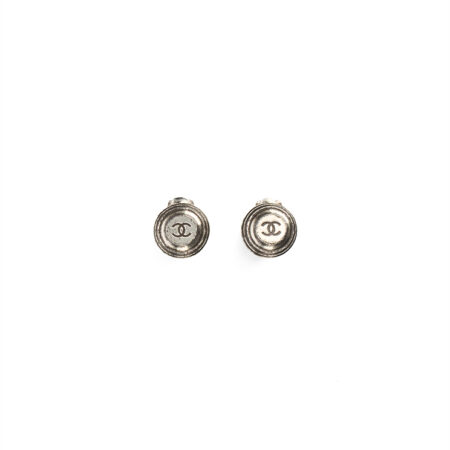 Chanel Coco Mark Round Clip-On Earrings
